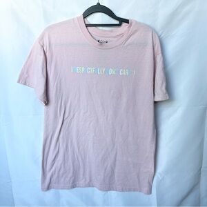 Casual Pink Graphic Tee